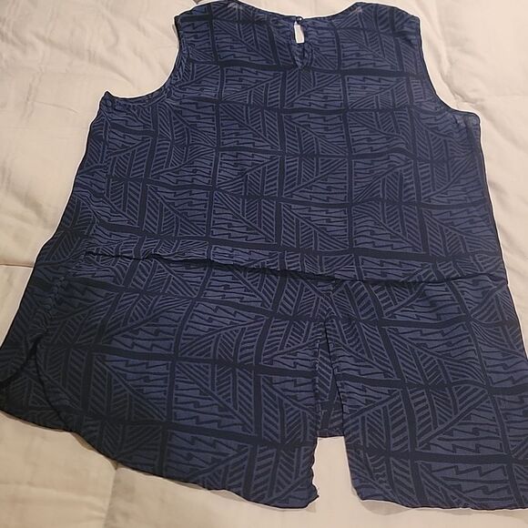 Lucky Brand Blue Boxy Tank Top Sz Small - Picture 7 of 8